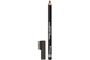 Rimmel London - Brow This Way Professional Pencil, stunning natural look, 2 in 1 brush & pencil, 100% Cruelty-Free, Black Bro