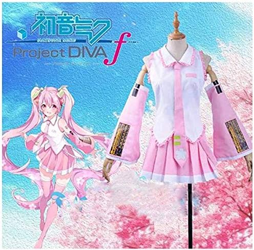 Amazon 初音 ミク 桜ミク ピンク Sakura 限定 にっこりver かわいい 制服 Good Smile パーティー 変装 イベント仮装 コスチューム コスプレ衣装 女性 Xl コスプレ 仮装 通販