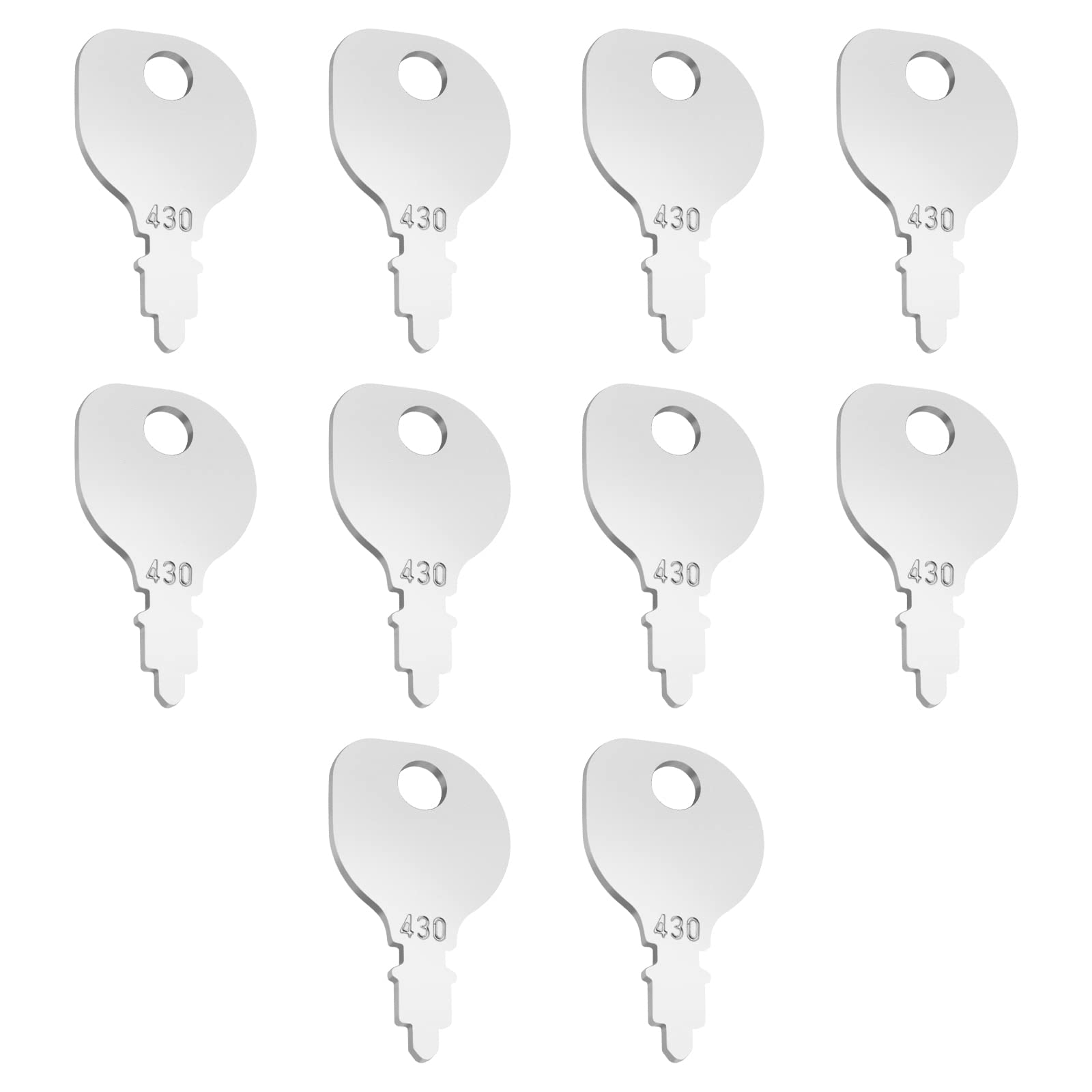 EMSea 10PCS Ignition Starter Keys 52813000 365410 Compatible with John Deere Ride-On Mowers Tractor Compatible with Murray Compatible with MTD Compatible with Snapper
