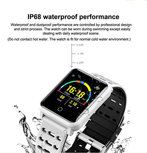 GBD Fitness Tracker HR,Smart Watch IP67 Waterproof Activity Tracker with Heart Rate Monitor,Sleep Monitor,Pedometer,Blood Pressure Smartwatch Men Dad Women Teens Him Valentines Day Birthday Gifts