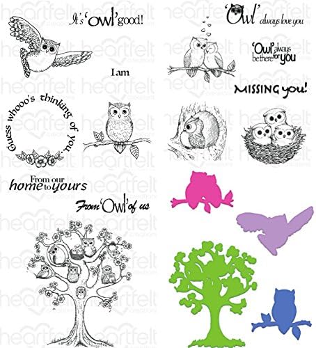 Heartfelt Creations Sugar Hollow Tree Die Bundle with 3 coordinating stamps