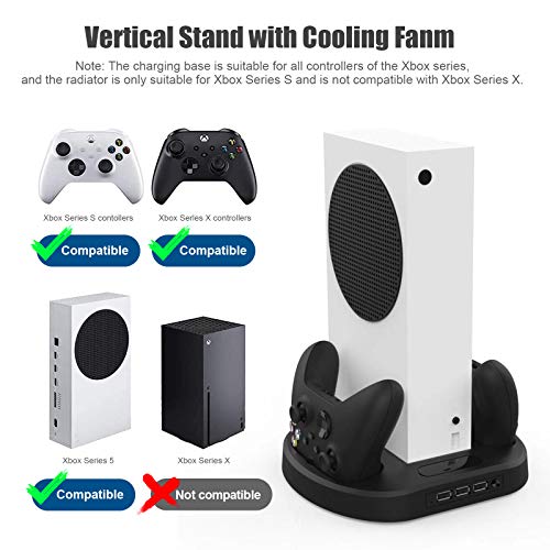ICQUANZX Vertical Stand for Xbox Series S with Cooling Fan Xbox Series