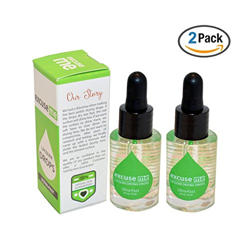 Karlash Excuse Me Nail Polish Ultra Fast Drying Drops 0.5 oz 15ml (Pack of 2)