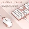 Jelly-Comb-Wireless-USB-Keyboard-and-Mouse-Combo-24G-Wireless-Rechargeable-Keyboard-and-Mice-Qwerty-UK-Layout-with-USB-Receiver-for-PC-Laptop-Computer-with-Windows-System-Rose-and-Gold Jelly Comb Wireless USB Keyboard and Mouse Combo, 2.4G Wireless Rechargeable Keyboard and Mice Qwerty UK Layout with USB…