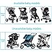 Stroller Rain Cover & Mosquito Net,Universal Baby Jeep Stroller , Protection Against Mosquitos,Clear Windproof Waterproof,Travel Umbrella Cover for Pram,Outdoor Use (Air Holes)