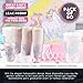 BLUE PANDA Unicorn Paper Party Cups - 50 Pack Holographic Silver Foil Disposable Paper Cups, Unicorn Party Supplies and Decorations for Girls Birthday Party and Baby Shower, Pink, 12 Ounce