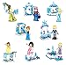 Sawaruita 8 Pack Princess Building Blocks Snow and Ice Series Castle Set, Compatible Lego,Model Building Blocks Gifts Toys for Kids and Girls (Ice Princess)