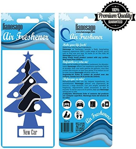 Automotive Air Freshener - Car Freshener Tree - House Air Freshener - New car - Pack of 6