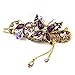DZT1968® Top Seller Purple Lovely Vintage Jewelry Crystal Butterfly Hairpins Hair stick- for hair clip Beauty Tools (1)