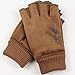 Monoche Half Finger Mittens Gloves Touch Screen Windproof Waterproof for Out Indoor Sports Men Women Cycling Driving Riding (Coffee)thumb 1