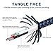 Goodsail Micro USB Cables, 3Pack 6FT/2M durable Nylon Braided High Charging Speed USB 2.0 A Male to Micro USB Cord For Samsung, HTC, Motorola, Blackberry, Tablets and Android Smartphones Blue Black