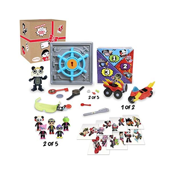 RYANS-WORLD-79263-Mystery-Spy-Vault-Kids-Play-Figures-Collectible-Figures-for-Kids-Aged-3-year-and-Up RYAN'S WORLD 79263 Mystery Spy Vault, Kids' Play Figures, Collectible Figures, for Kids Aged 3 year and Up
