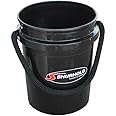 Shurhold 2452 Black 5 Gallon Bucket with Black Rope Handle
