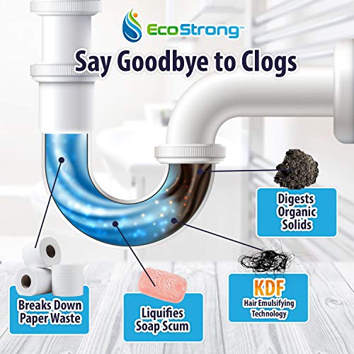 Drain Clog Remover and Opener I Septic Tank Enzyme Treatment & Maintenance [Bonus 6 Month Septic