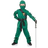 Underwraps Costumes Children's Green Ninja Costume, Medium 6-8 Childrens Costume