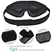 3D Sleeping Mask Eye Cover, Cshidworld Patented Design 100% Blackout Sleep Mask Contoured Comfortable Lightweight Adjustable Eye Mask & Blindfold for Travel, Nap, Shift Works (Grey)