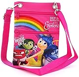 Disney Pixar Authentic Licensed Inside Out Small Multipurpose Shoulder ID Holder Bag (Pink)