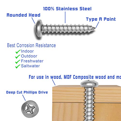 3 Stainless+Phillips+Screws+Bolt+Dropper