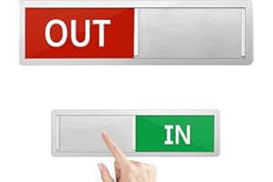 In/Out Sign Magnetic In Out Board Privacy Sign IN/OUT Sliding Door Sign Vacant In Use Signs Slider Sliding Door Privacy Signs