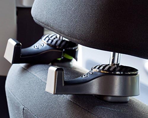 Headrest Hooks - Premium Car Seat Hangers Holders for Purse Bag with Locker
