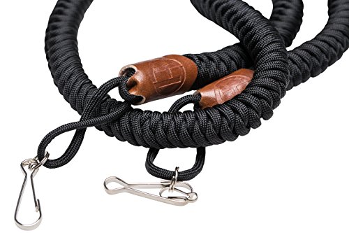 Helix Camera Strap - DSLR Camera Neck Straps 34 Inches - Paracord Design - 100% Handmade, Black