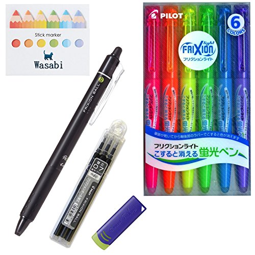 Buy Pilot Frixion Ball Knock Retractable Erasable Gel Ink Pen, Fine