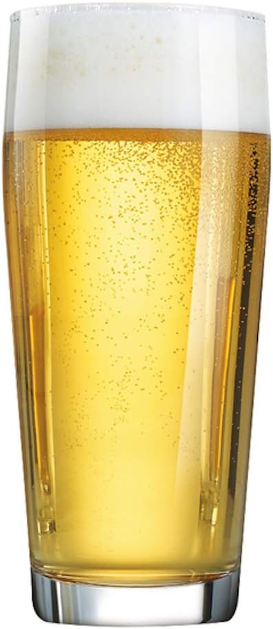 Arcoroc ARC 33049 Willi Willibecher, Bierglas, 630 ml, mit Füllstrich bei 0,5l, Glas, transparent, 12 Stück