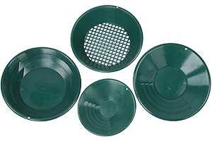 Gold Panning Kit, Gold Pan, Plastic Metal Washing Tool Gold Washing Pan Gold Pan Gold Mining Equipment Gold Paydirt