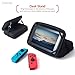 Insten Hard Carrying Case for Nintendo Switch Car Mounting Travel Zip Carry Bag EVA Pouch Stand Cover with 10 Game Cartridge Slot Holders & Hand Strap for Nintendo Switch Console & Accessories, Blackthumb 4