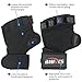 BHIVES Ventilated Workout Weight Lifting Gloves with Built-in Wrist Wraps Full Palm Protection & Extra Grip Support for Pull Ups, Cross Training, Fitness, WODs&Powerlifting Suits Men&Women (Black, M)