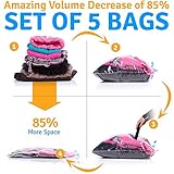 5 Vacuum Storage Bags - 2 Jumbo (31x39