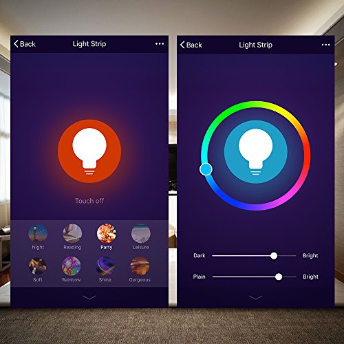 COOSA LED Strip Lights Wifi Wireless Smart Phone Control 5M 16.4Ft 300 LED Light Strips Kit 5050 RGB Waterproof IP65 Compatible with Alexa Google Home IFTTT Android and iOS for Home,Party,Ad Decor,Bar