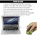 CHUYI Cool Sports Car Shape Wireless Optical Mouse 1600 DPI Cordless Office School Mice with USB Receiver for PC Computer Laptop (Green-1 Pack)