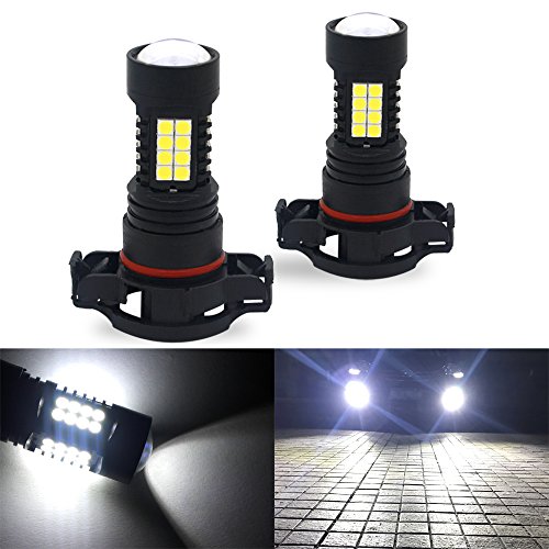 H16 LED Fog Lights Bulbs, Viesyled Upgrade H11/H8 LED Lamps DOT Approved, Cool Xenon White 6000K, 3 Yr Warranty (Pack of 2)