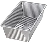 USA Pan 1145LF Bakeware Aluminized Steel 1 1/4 Pound Loaf Pan, Medium, Silver