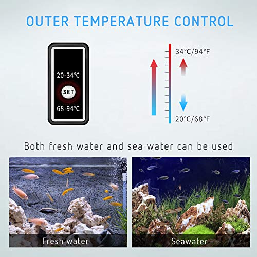 VIVOSUN Aquarium Heater 50W/100W/200W/300W/400W/500W Submersible