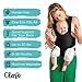 Breathable Soft and Stretchy Baby Carrier, Ergonomic, Safe & Secure for Newborns, Babies & Infants, No Back Pain, Good for Breastfeeding (Black)