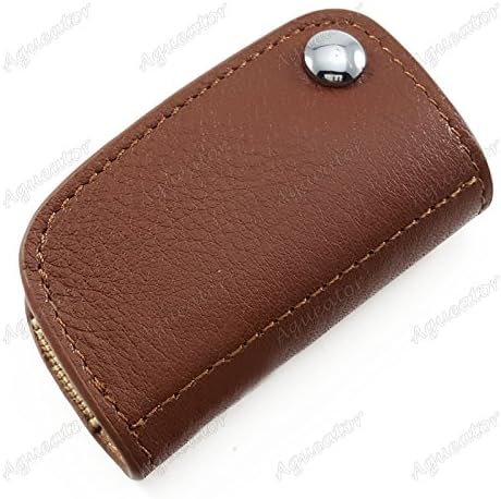 Aguetaor - Genuine Nappa Leather Remote Key Case Fob Holder Fit for BMW Z3 Z4 Z8 Series BrS