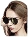O2 Eyewear 97025 Premium Oversized Flat Aviator Mirrored Sunglass Womens Mens