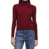VELVET BY GRAHAM & SPENCER Women's Korie Lux Cotton Cashmere Sweater, Merlot