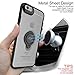 ICONFLANG for iPhone 6s / 6 Crystal Case with Ring Holder Kickstand Function, 360 Degree Rotating Ring Holder Grip Case Ultra Slim Thin Hard Cover for iPhone 6s / 6 (4.7 inches) (Clear)