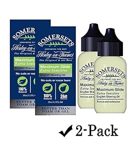 Image of Somersets Sensitive Shave Oil 1.2 fl oz (35 ml) (2-pk)