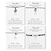 NELLONYA Show Your Teacher Appreciation Gift 4 Pcs Wish Card Teach Apple Charm Bracelets Open School Thank You Gifts for Women