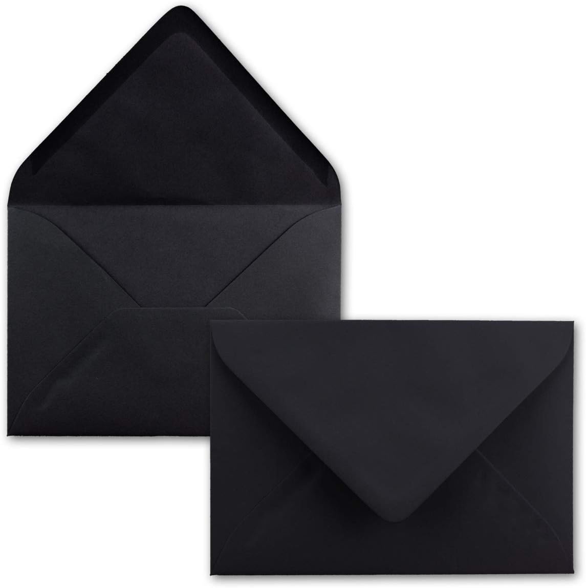 Mini envelopes, 5.2 x 7.6 cm, with wet seal for flower greetings, greeting cards, tags and money gifts, FarbenFroh by Gustav Neuser. 25 Umschläge 39-Black