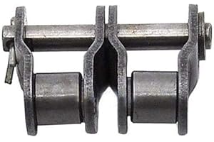 HJZ-US #50-2 Double Strand Roller Chain Connecting Link Half Link for 10A-2 Chain x2Pcs