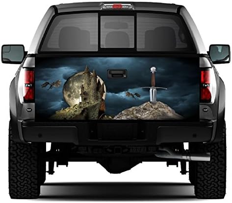 Sword and The Stone Tailgate Wrap Vinyl Graphic Decal Sticker Wrap