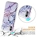 Caka iPhone X Case, iPhone Xs Marble Case Slim Anti Scratch Shockproof Luxury Fashion Silicone Soft Rubber TPU Protective Case for iPhone X XS (Pink)
