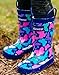 Children's Rubber Rain Boots, Bright Butterflies 1