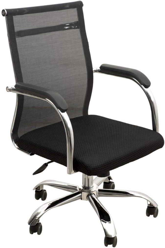 SEAT CHACHA ยฎ Miracle Mid-Back Mesh Office Executive Revolving Chair in Black