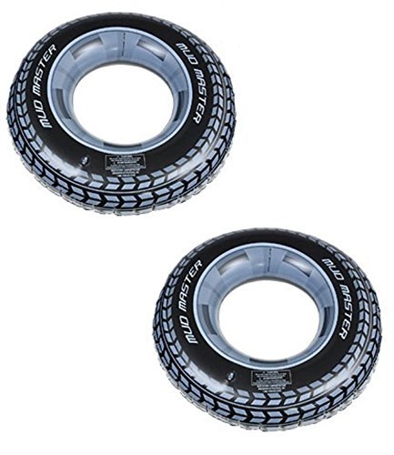 Kids Backyard Fun Play Intex Monster Truck Tire Tube Float Lounge